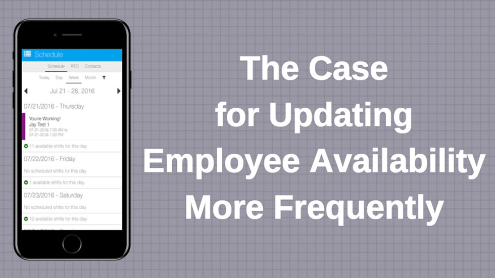 The Case for Updating Employee Availability More Frequently
